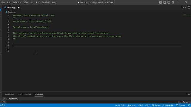 Converting case in python смотреть онлайн