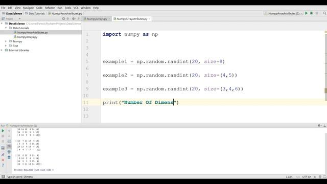 Numpy Array Attributes Python Data Science #2 смотреть онлайн