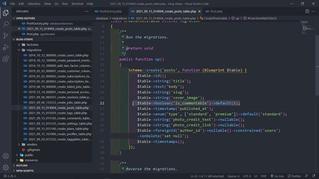 Create Post seeder and factory | Create a membership blog with Laravel & Stripe | Part 21 смотреть онлайн