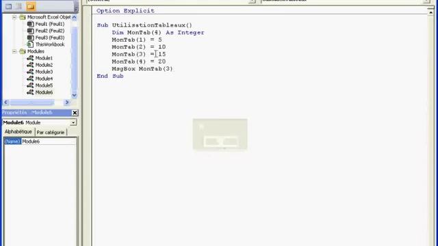 VBA : Tableau смотреть онлайн