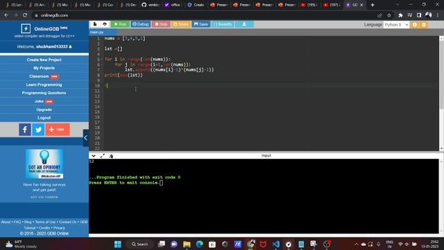 TCS Xplore 2023 Python { Programming Ques. - Arrays } смотреть онлайн