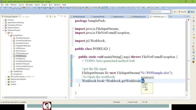 Reading Data using Apache POI and Data-driven Test (Selenium Course) (Lecture - 29) смотреть онлайн