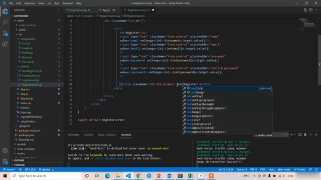 #15 Register , Login Screens Front End - Full Stack Hotel Booking System React 2022-Premium Course смотреть онлайн
