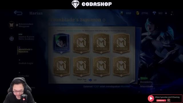 MARI TEST DROP RATE MOONBLADE SUMMON - APAKAH SKIN SPECIAL BENEDETTA MURAH IS RILL?!? MOBILE LEGEND смотреть онлайн