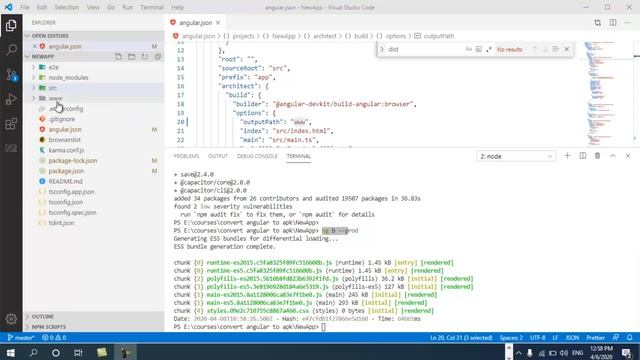 Convert Web App (Angular 8 ) to APk by capacitor/cli смотреть онлайн