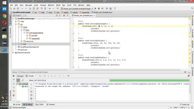 ESpark Adarsh Java8 11_Stream_sort_(Stream IntStream LongStream DoubleStream )Example смотреть онлайн