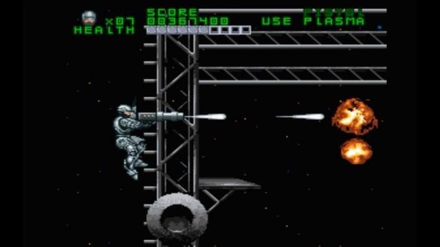 Super Nintendo (Snes) 16-bit Robocop VS Terminator Stage 9 (Skynet outer Perimeter)