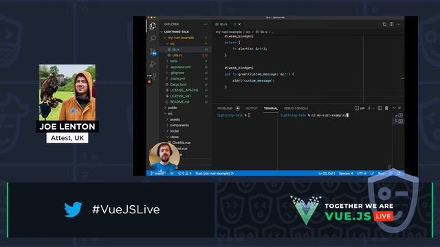 Utilising Rust from Vue with WebAssembly - Joe Lenton, Vue.js Live 2021 смотреть онлайн