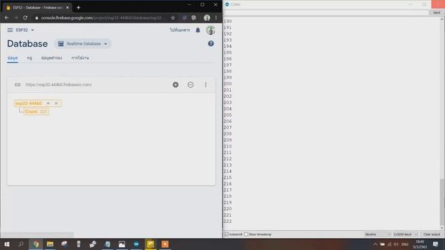 NodeMCU (ESP32) + Firebase Realtime Database смотреть онлайн