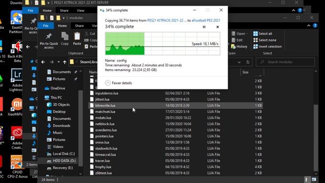 Cara Pasang Kit Server Megapack PES 2021 PC Musim 2021-2022 | Sider Version Steam & CPY