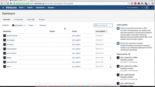 Configuring a project with GIT on Bitbucket смотреть онлайн