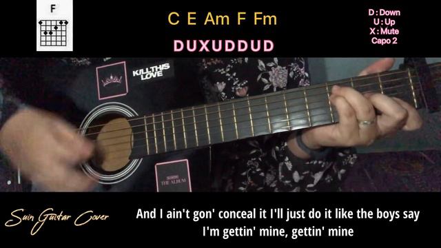 BLACKPINK - ‘Tally’ EASY Guitar Tutorial | Suin смотреть онлайн
