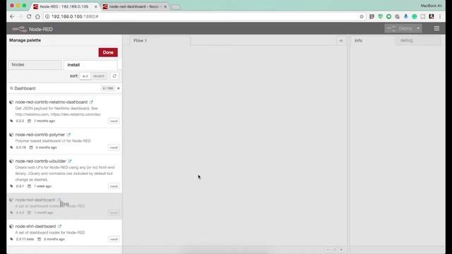 Node Red | Dashboard | Installation смотреть онлайн