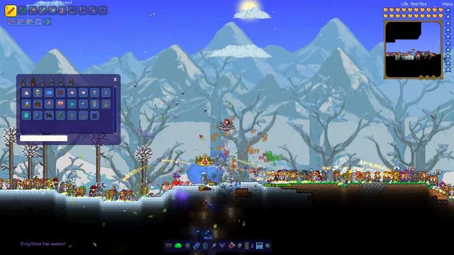 Terraria - НПС Против КИНГ СЛАЙМА! смотреть онлайн