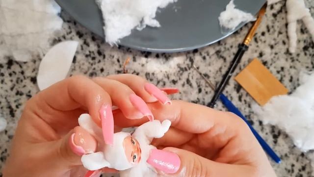 Ватная елочная игрушка своими руками / Зайчик на качельке. смотреть онлайн