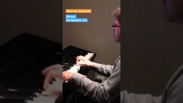Листья Желтые (Раймонд Паулс) Пианино смотреть онлайн