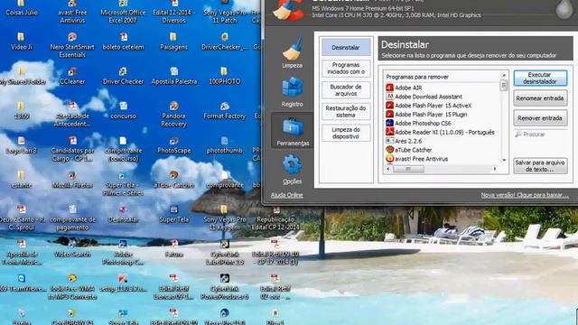Fazendo Limpeza no PC pelo Ccleaner e Painel de Controle смотреть онлайн
