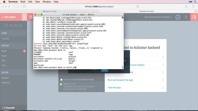 Play Framework 2.4 Activator UI Error java.lang.NoClassDefFoundError: play/Play$ смотреть онлайн