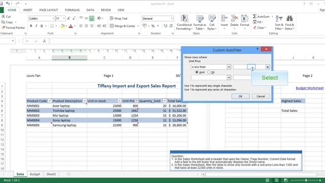 Microsoft Office Specialist Excel 2013 Q adn A 16 смотреть онлайн