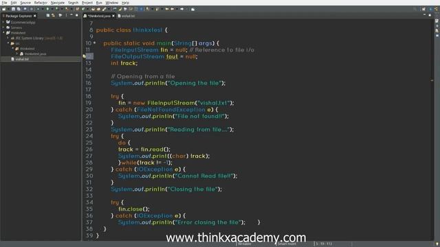 Writing to a File in Java Eclipse IDE смотреть онлайн