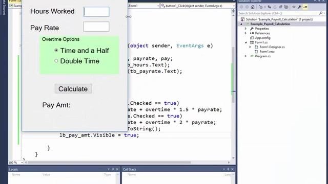C# Programming - Example: Payroll Example - IF/ELSE/Boolean Testing смотреть онлайн