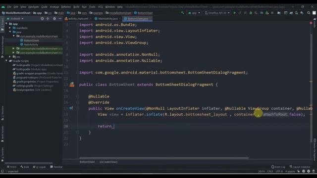 How To Use Modal BottomSheet in Android Studio смотреть онлайн