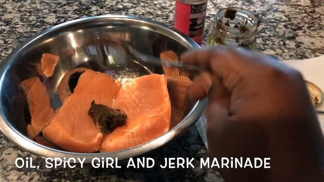 EPIC Barbecue Jerk Salmon | Call me the Salmon Queen !! смотреть онлайн