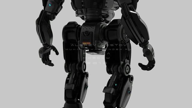 AI. Тяжелый робот. 3D анимация. смотреть онлайн