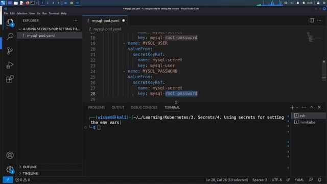 Kubernetes | Using Secrets for setting environment variables смотреть онлайн