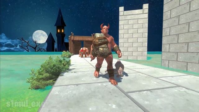 Who can Escape from the Cursed Village - Animal Revolt Battle Simulator смотреть онлайн