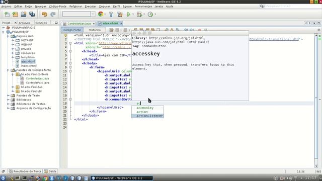 Módulo Java Server Faces - Aula 08 - Ajax com JSF e Primefaces смотреть онлайн