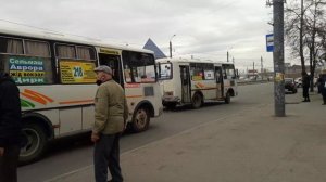 два автобуса паз 32054 маршруты 22, 218 и автобус паз вектор next маршрут 3