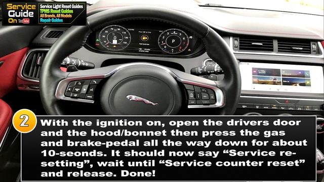 Jaguar E-Pace Service light Reset смотреть онлайн