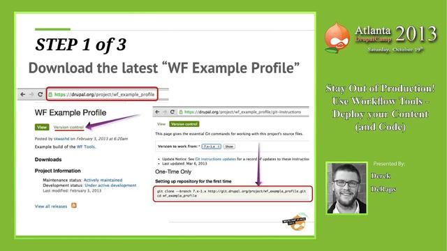 DCATL 2013 - Stay Out of Production! Use Workflow Tools-Deploy your Content (and Code) смотреть онлайн
