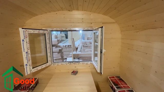 Обзор баня бочка квадро 6 метров