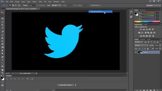 Replace black/white background with a transparent background Photoshop Tutorial смотреть онлайн