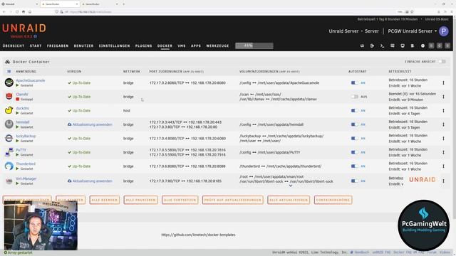 PcGamingWelt - Unraid - Antiviren App ClamAV Installieren und Zeitgesteuert starten (VollAutomatisc смотреть онлайн