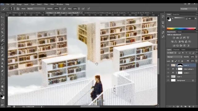 Library On Clouds | Photoshop Tutorials | Photo Manipulation | Photo Effects | Photo Editing | 1080