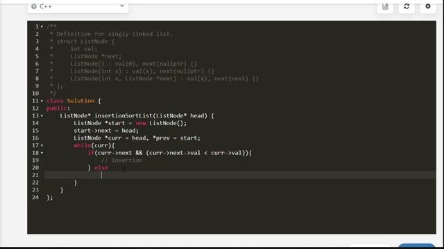 Insertion Sort List | LeetCode 147 | C++, Java, Python смотреть онлайн
