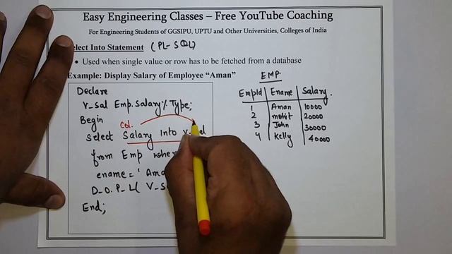 L98: PL-SQL Select Into Statement with Example | Database Management System(DBMS) Lectures in Hindi смотреть онлайн
