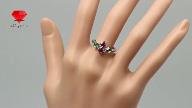 Bije.ru: Комплект (подвеска, серьги и кольцо) с разноцветными кристаллами Swarovski Gwenda (Гвенда) смотреть онлайн