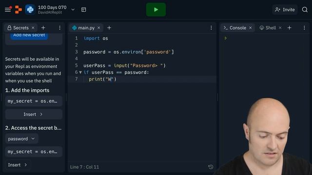 Day 70: 100 Days of Code: Secrets смотреть онлайн