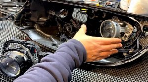 Замена линз Volkswagen Touareg NF / FL Улучшили свет в 5 раз!!