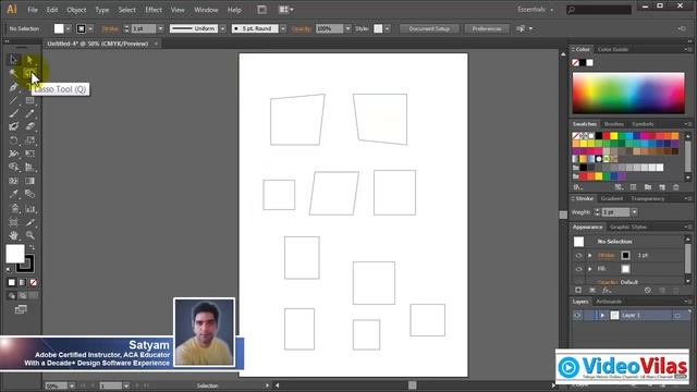 Adobe Illustrator CS6 for Beginners (Telugu) - 07 - SELECTIONS (Part 02) смотреть онлайн
