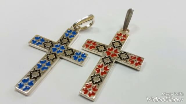 #Подвес. Крест. Вышиванка.Эмаль. # Suspension. Cross. Vyshivanka. Enamel. смотреть онлайн