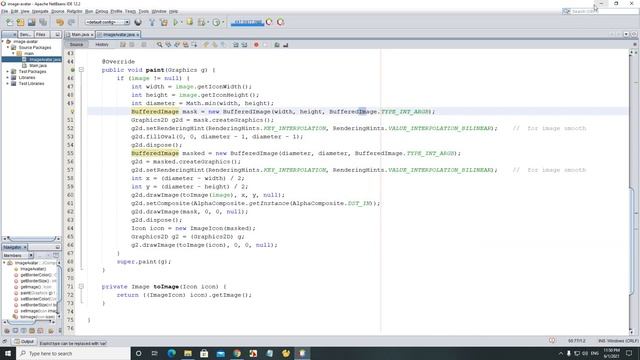 Java Swing - Image Circle Avatar смотреть онлайн