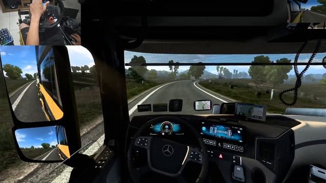 ETS 2- 1.43\Mercedes Actros 2019 Edition1\6x2-Logitech G29+Shifter смотреть онлайн
