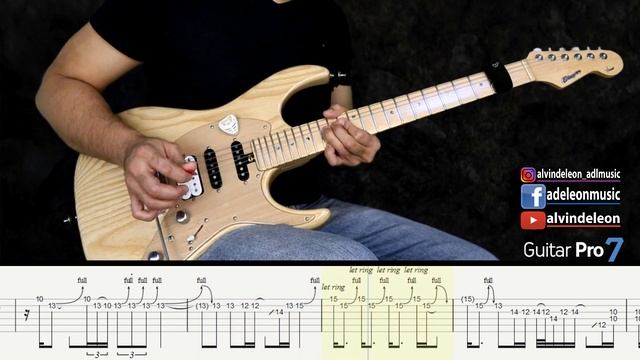 DAN BYRD | BOULEVARD GUITAR SOLO with GUITAR PRO 7 TABS and BACKING TRACK | ALVIN DE LEON (2020) смотреть онлайн