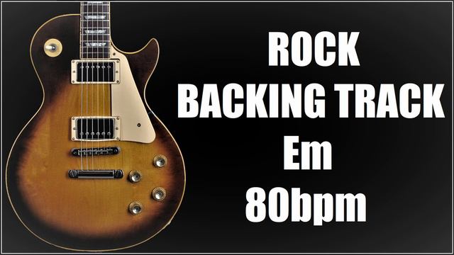 Rock Backing Track Em 80bpm